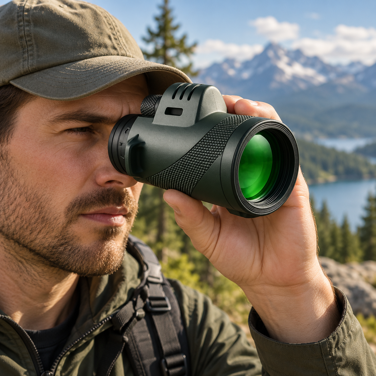 Compact 600x Monocular Telescope HD Zoom for Hiking Birdwatching