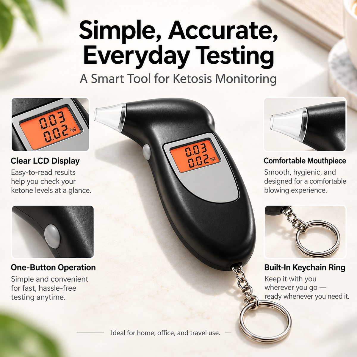 Keto Breath Meter Ketone Breathalyser for Ketosis and Diet