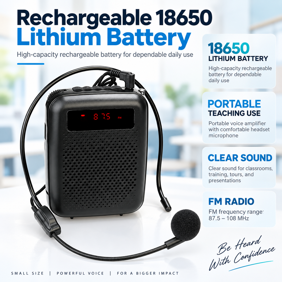 Voice Amplifier for Teachers Portable Speaker with Microphone
