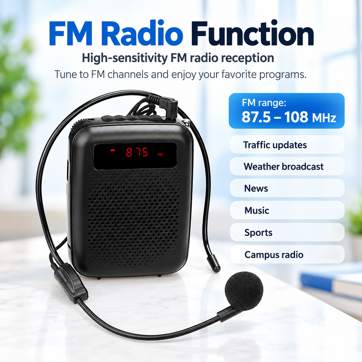 Voice Amplifier for Teachers Portable Speaker with Microphone