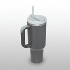 Insulated Travel Mug with Handle for Hot and Cold Drinks