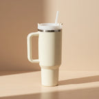 Insulated Travel Mug with Handle for Hot and Cold Drinks