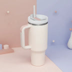 Insulated Travel Mug with Handle for Hot and Cold Drinks
