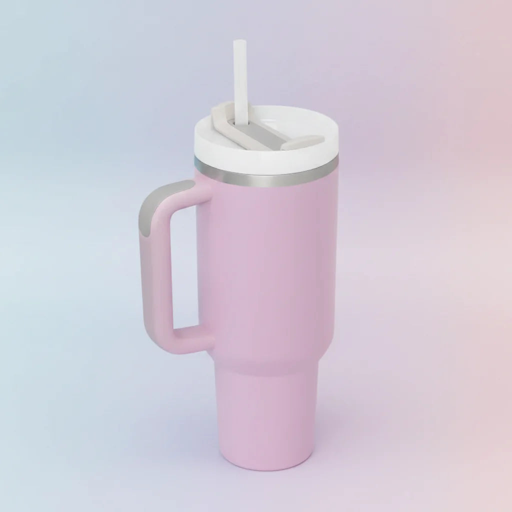 Insulated Travel Mug with Handle for Hot and Cold Drinks