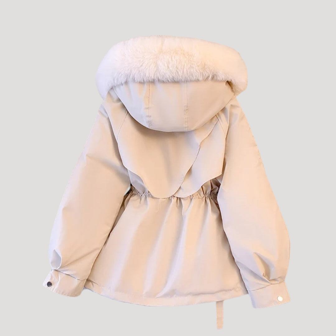 Women’s Hooded Parka with Faux Fur Trim