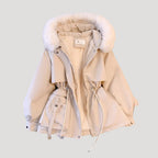 Women’s Hooded Parka with Faux Fur Trim
