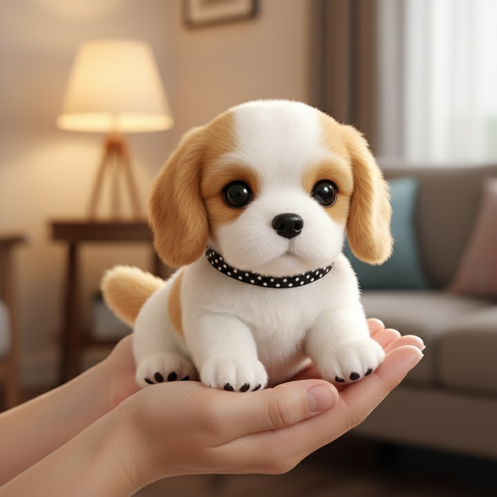 Interactive Plush Dog Toy with Realistic Movement and Sound