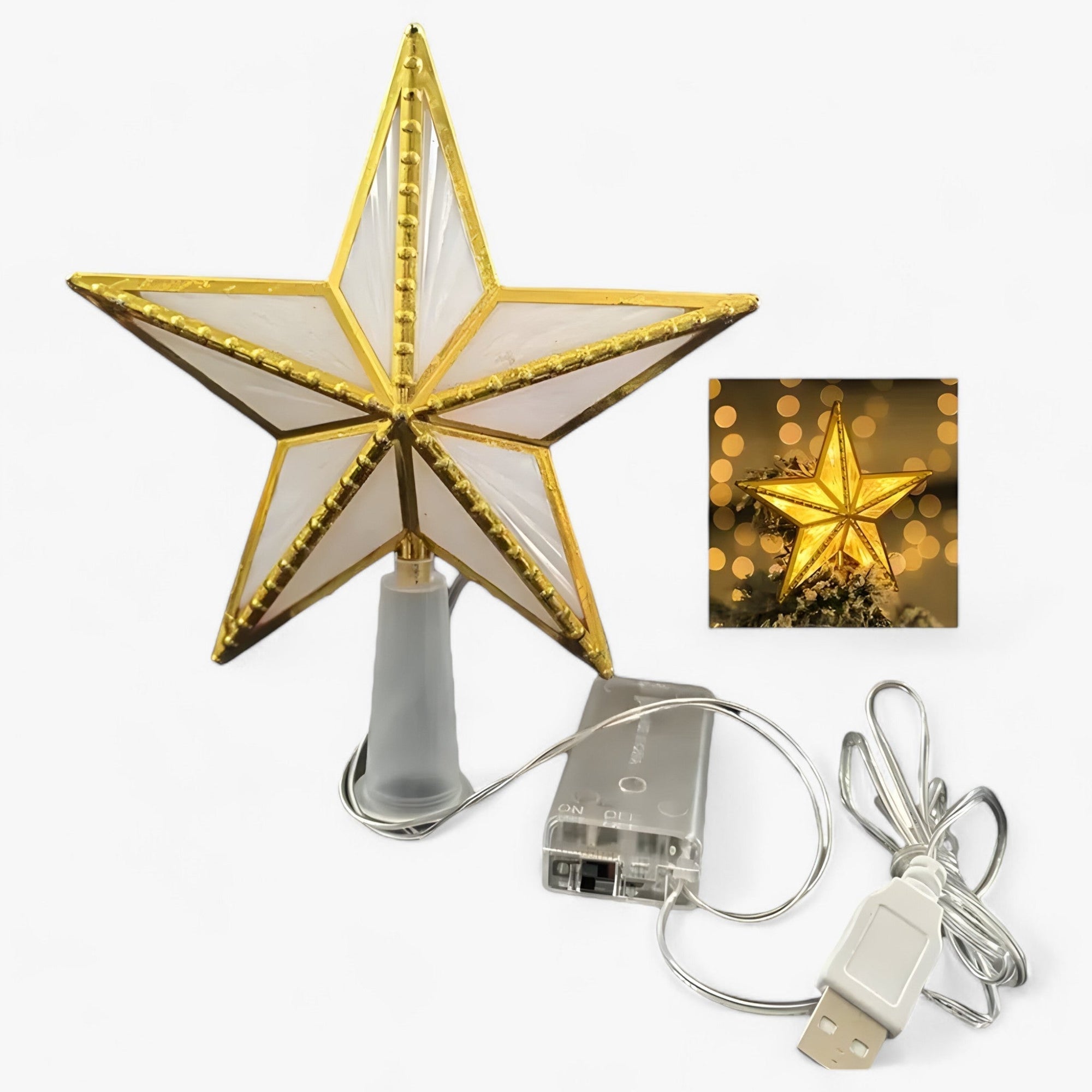 LED Star Tree Topper for Christmas