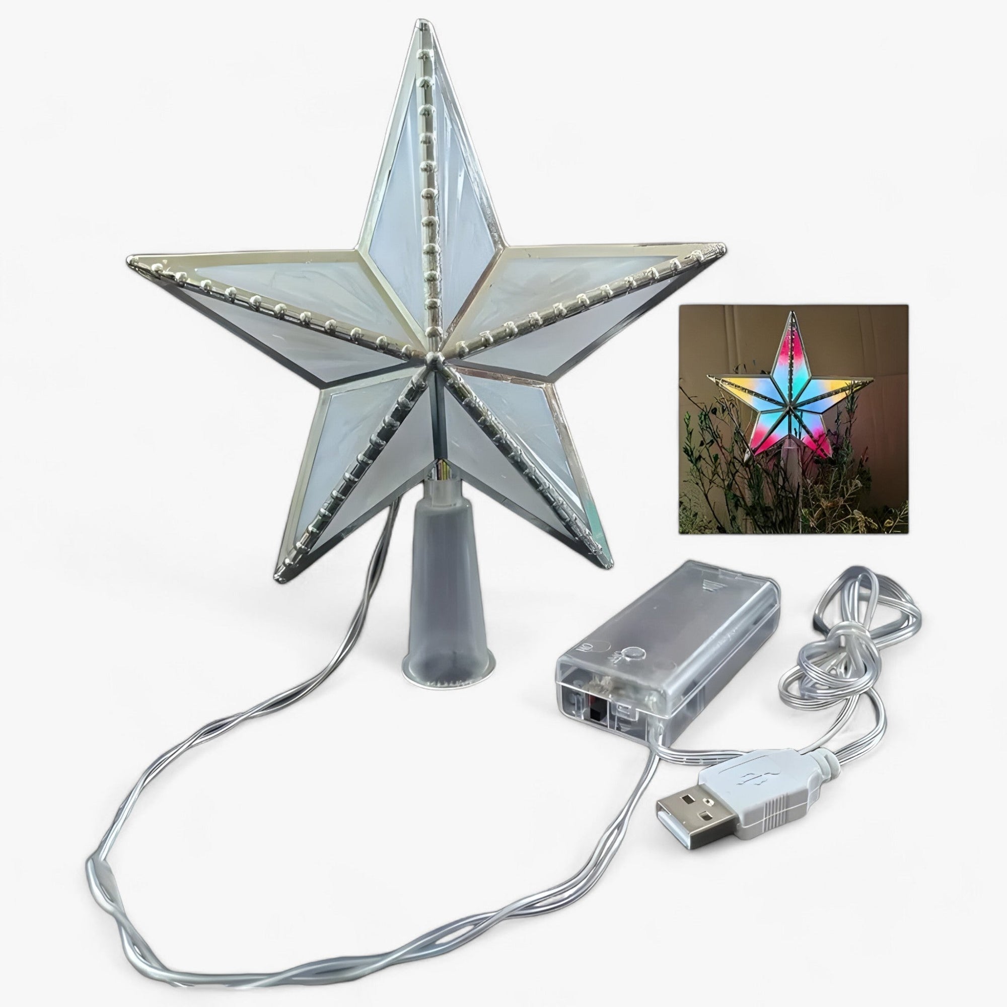 LED Star Tree Topper for Christmas