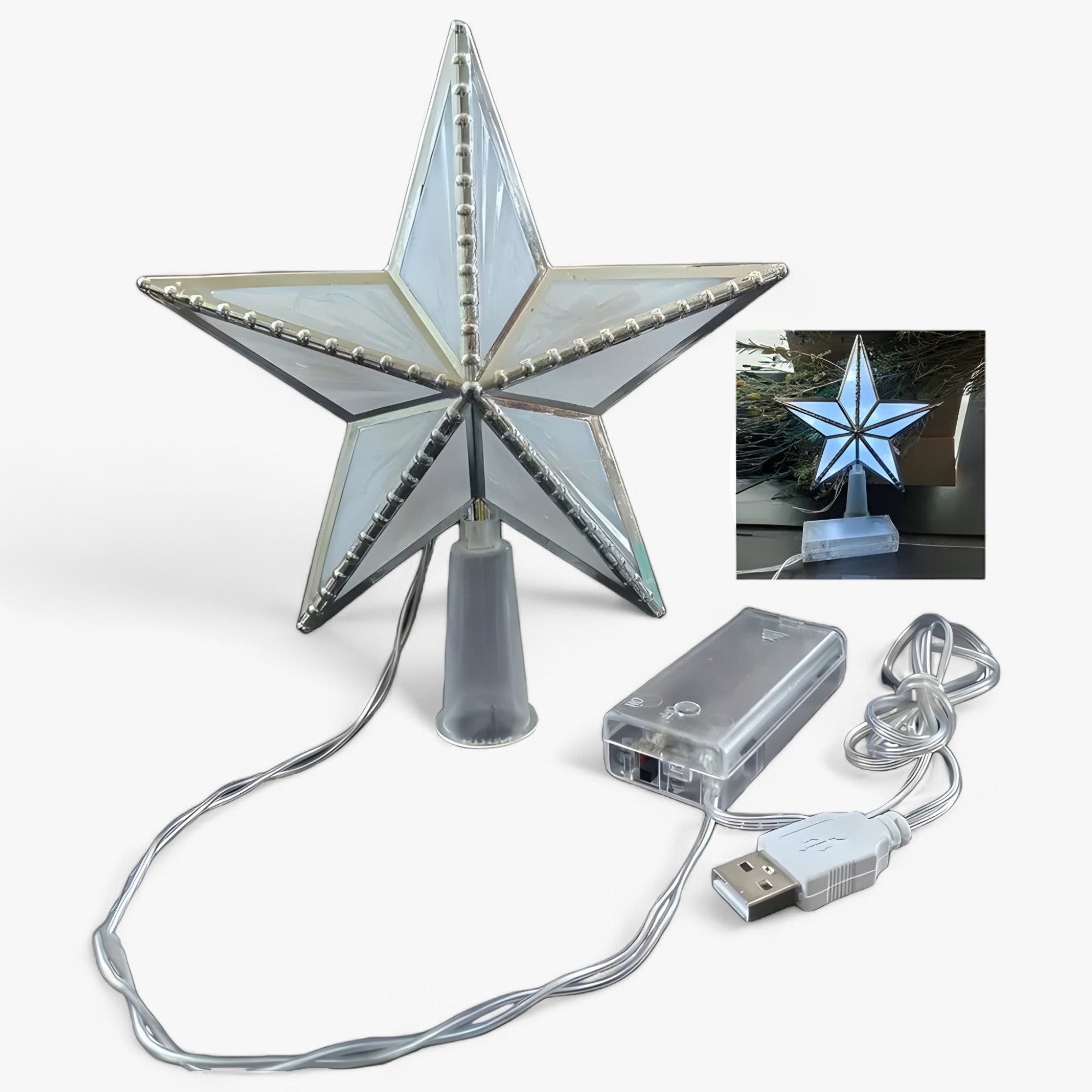 LED Star Tree Topper for Christmas