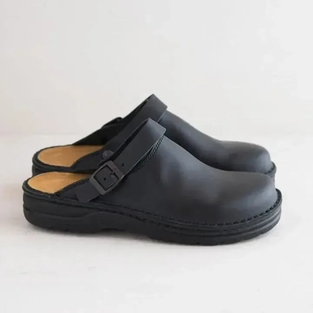 Men's Clogs with Buckle Strap Casual Footwear Shoes