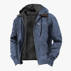 Men’s Hooded Zip Jacket with Fleece Lining