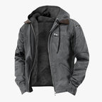 Men’s Hooded Zip Jacket with Fleece Lining