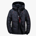 Men’s Hooded Puffer Jacket with Zip Pockets