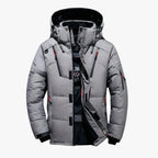 Men’s Hooded Puffer Jacket with Zip Pockets