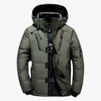 Men’s Hooded Puffer Jacket with Zip Pockets