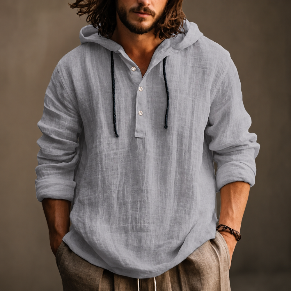 Men's Long Sleeve Hooded Hoodie Sweatshirt