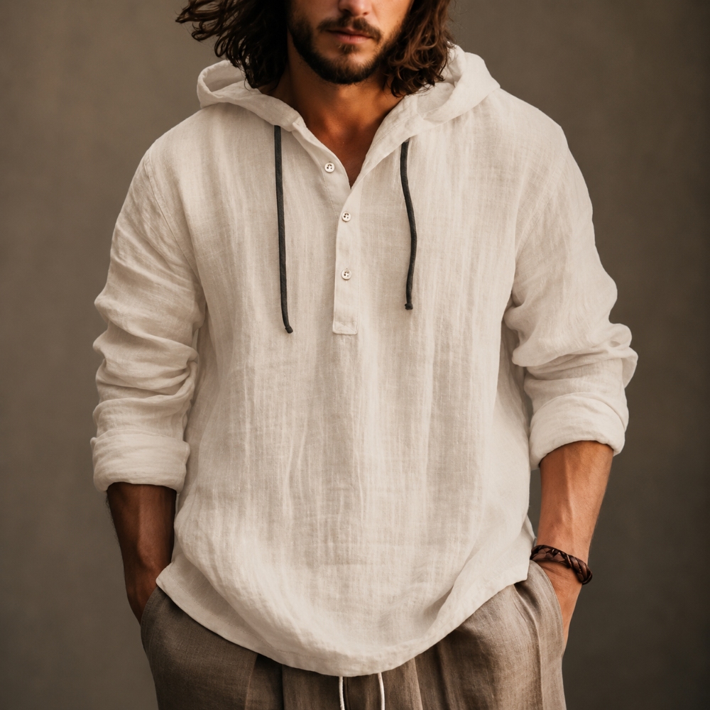 Men's Long Sleeve Hooded Hoodie Sweatshirt