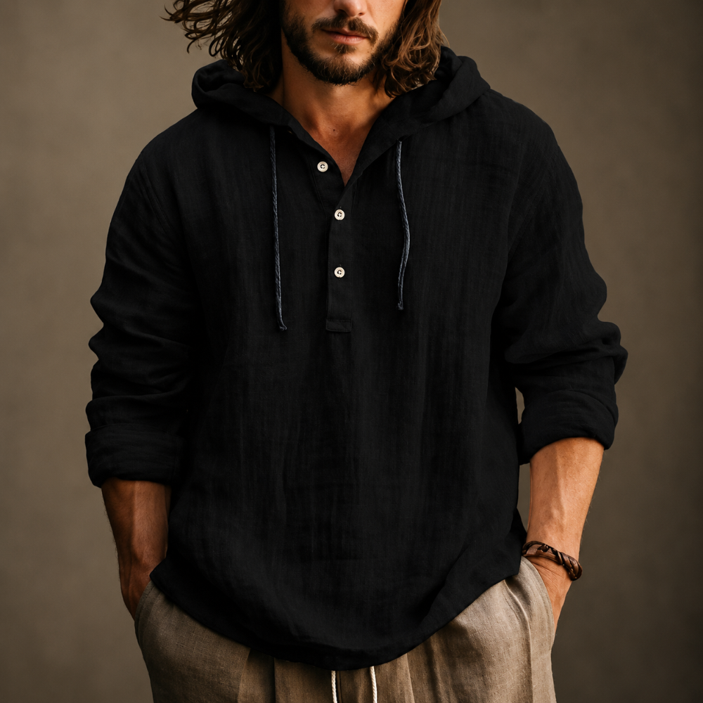 Men's Long Sleeve Hooded Hoodie Sweatshirt