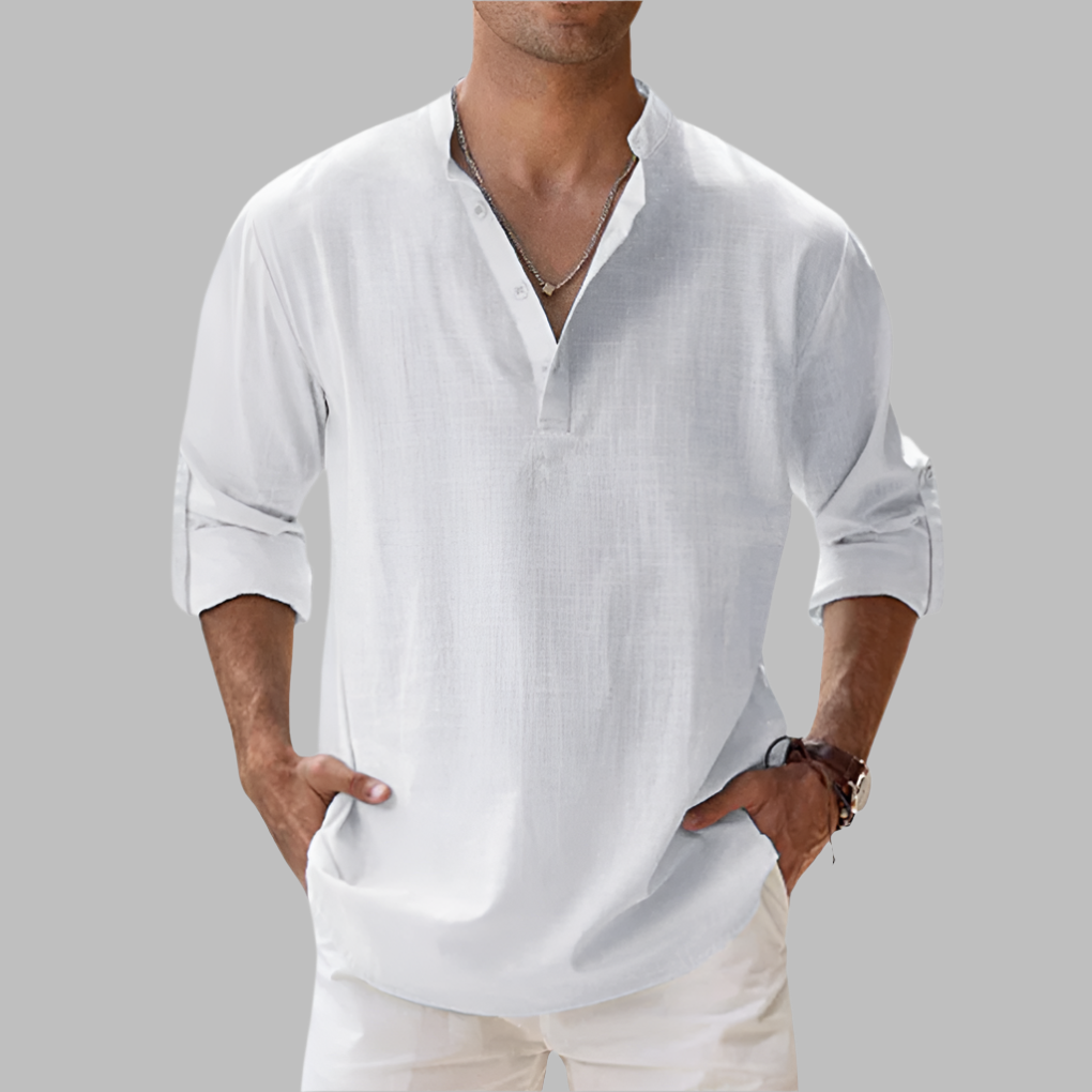 Men's Long Sleeve Lightweight Summer Shirt Casual Shirt