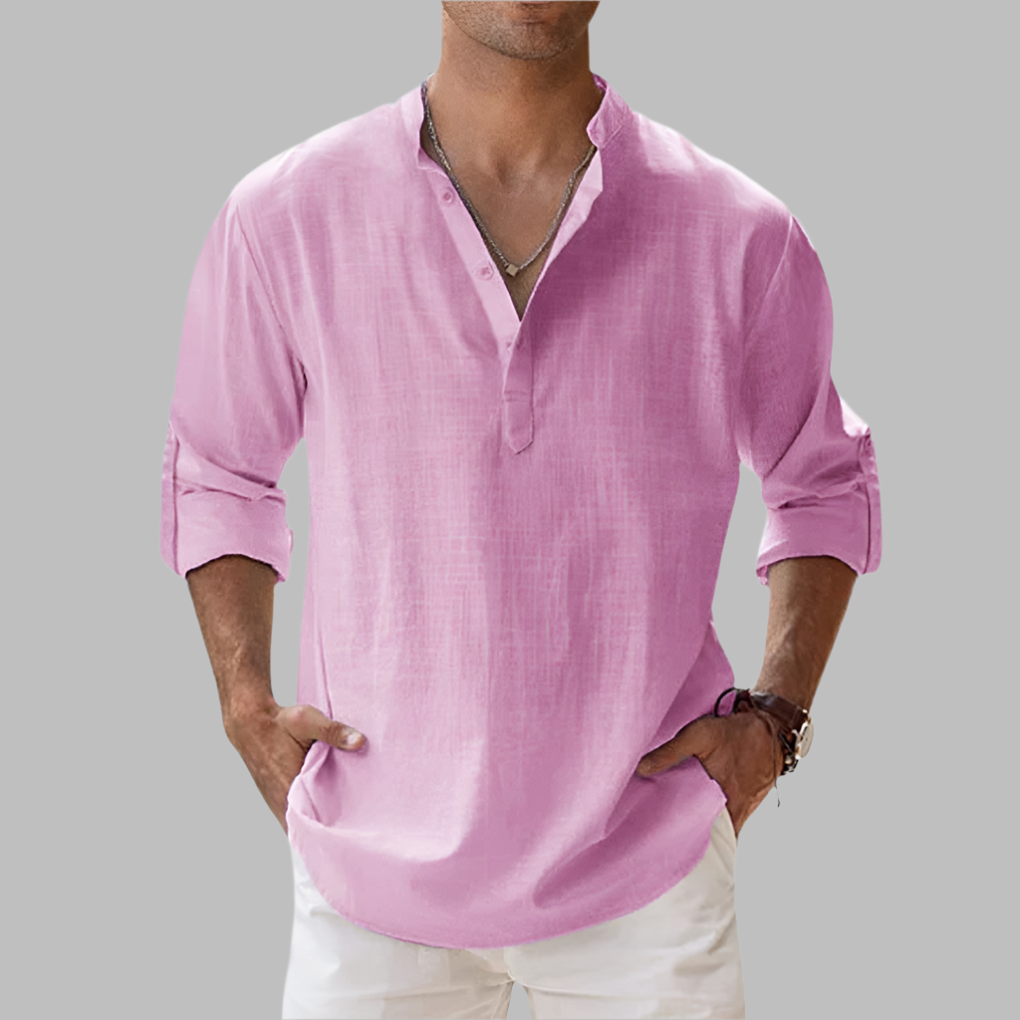 Men's Long Sleeve Lightweight Summer Shirt Casual Shirt
