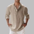 Men's Long Sleeve Lightweight Summer Shirt Casual Shirt