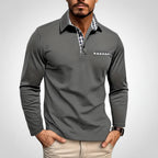 Men's Long Sleeve Shirt with Side Pockets