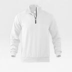 Men’s Quarter Zip Sweater with Cable Knit Texture