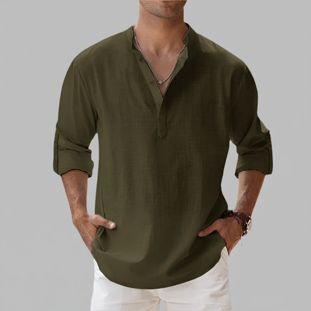 Men's Short Sleeve Casual Loose Fit Summer Shirt