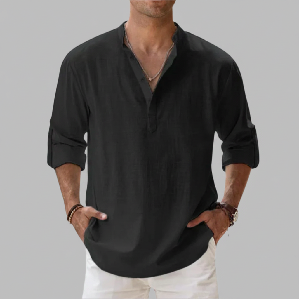 Men's Short Sleeve Casual Loose Fit Summer Shirt