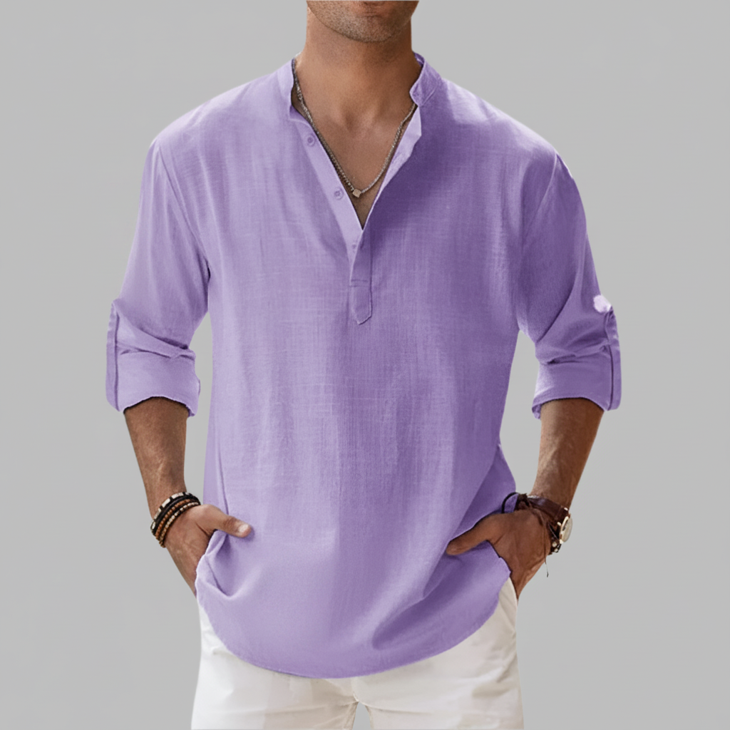 Men's Short Sleeve Casual Loose Fit Summer Shirt
