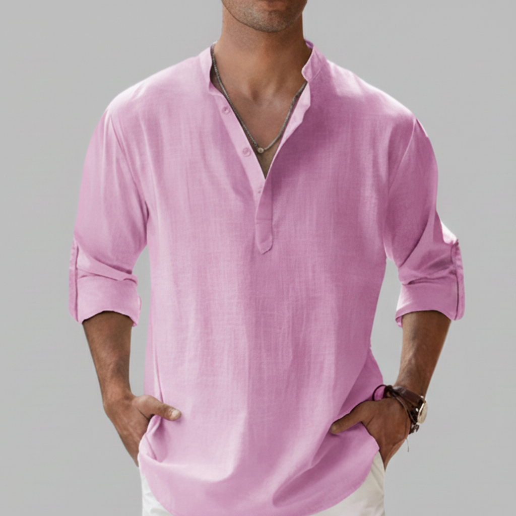 Men's Short Sleeve Casual Loose Fit Summer Shirt