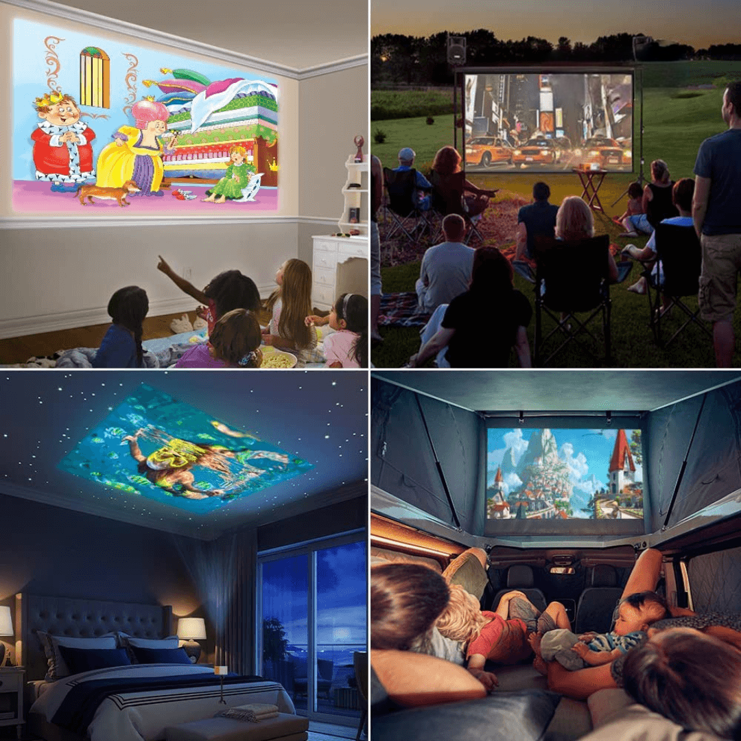 Mini Portable Home Cinema Projector 1080p LED Projector