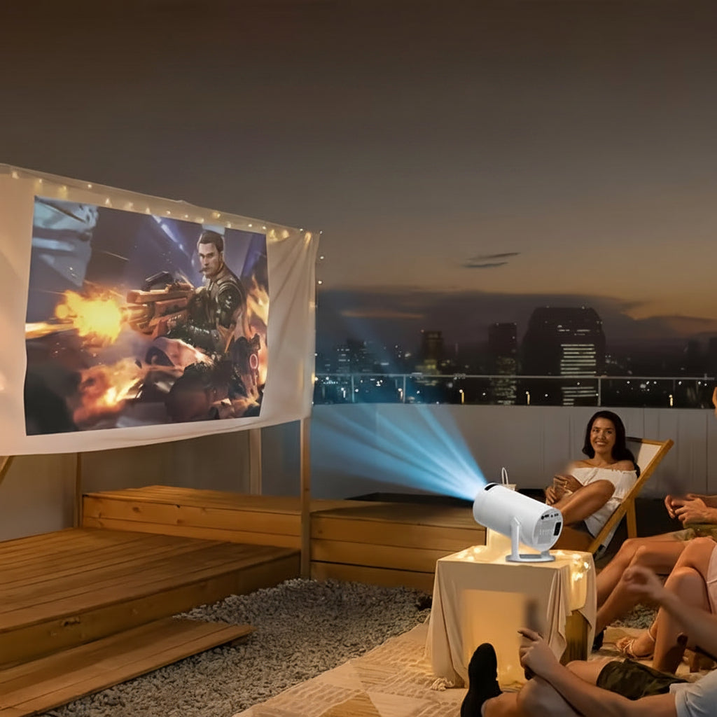 Mini Portable LED Projector for Home Cinema and Sports Viewing