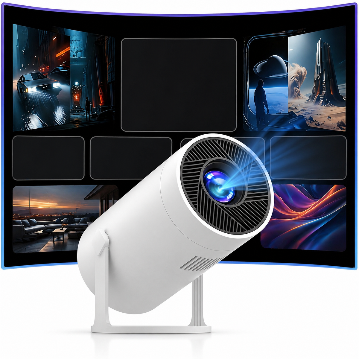 Mini Portable LED Projector for Home Cinema and Sports Viewing