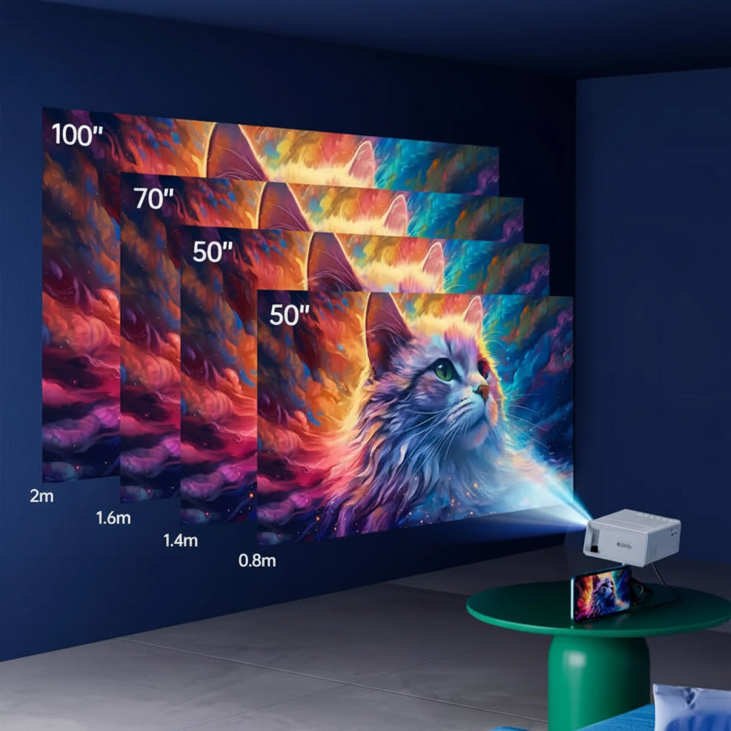 Mini Portable Projector Home Cinema Beamer Compact Video Projector