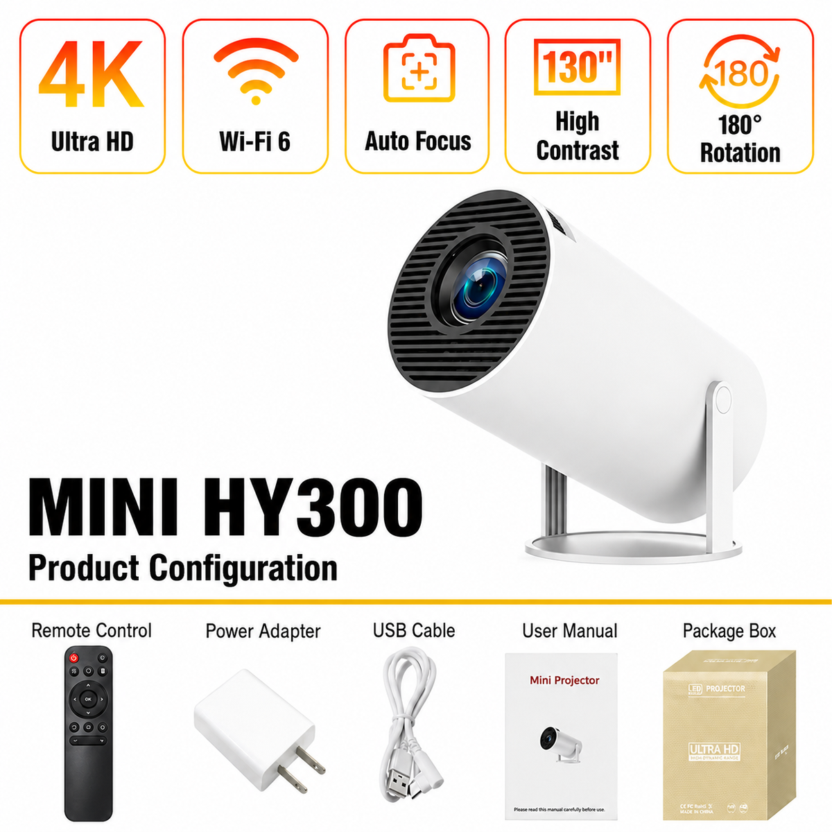 Mini Portable Projector Home Theater Gaming Edition