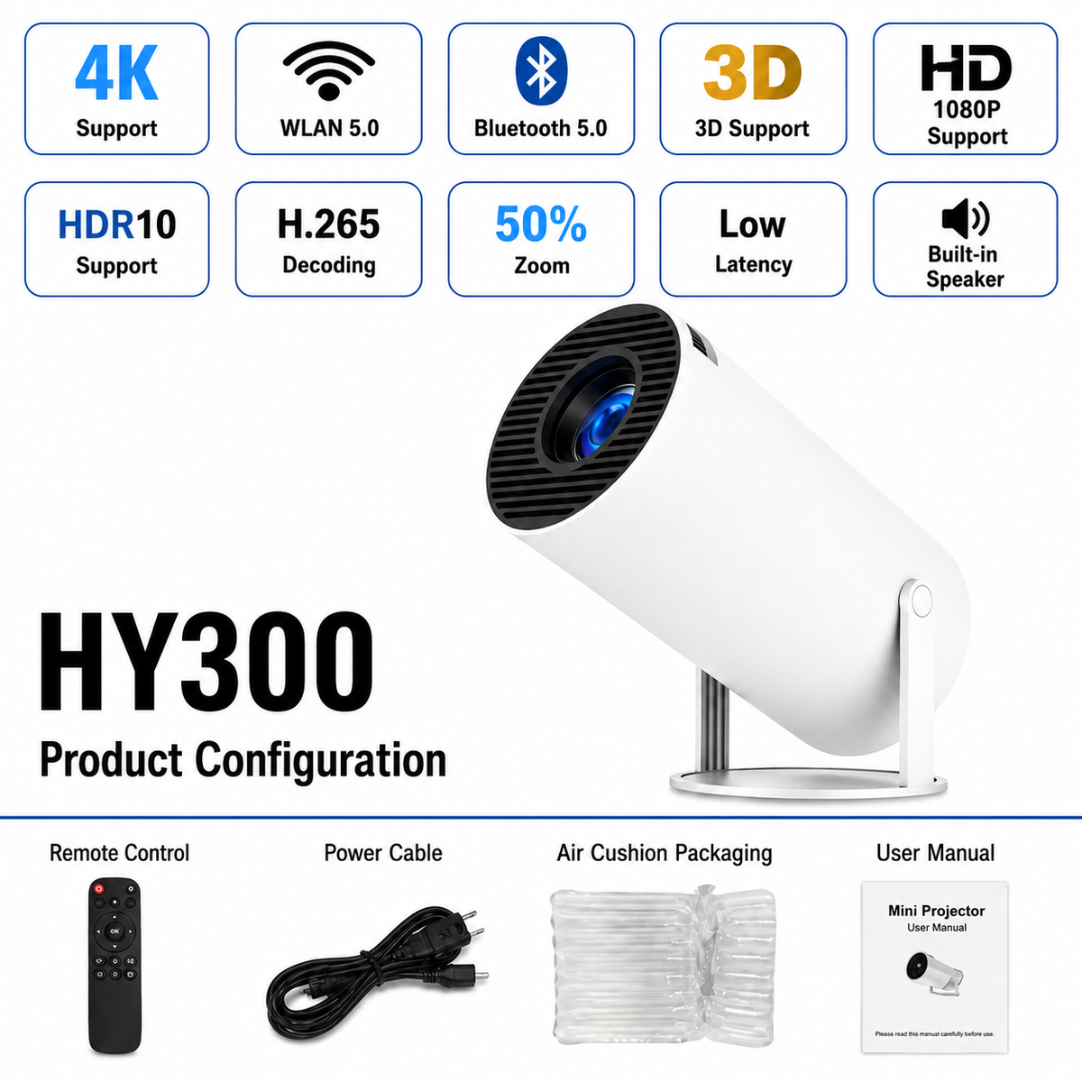 Mini Portable Projector Home Theater Gaming Edition