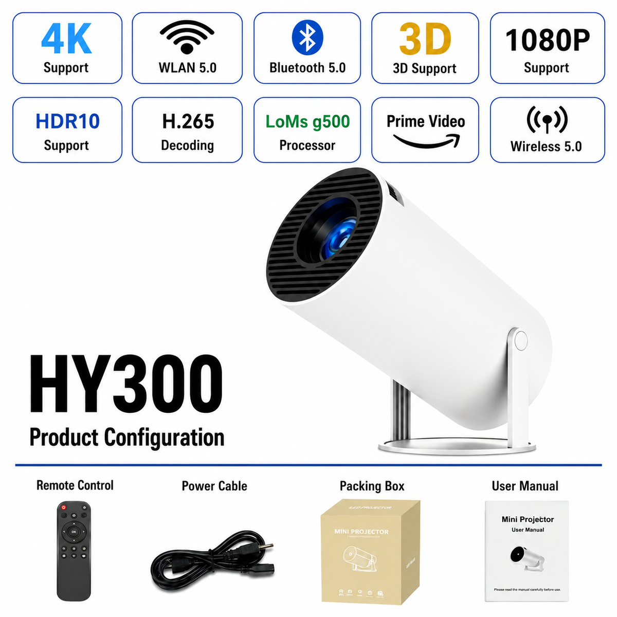 Mini Portable Projector Home Theater Gaming Edition