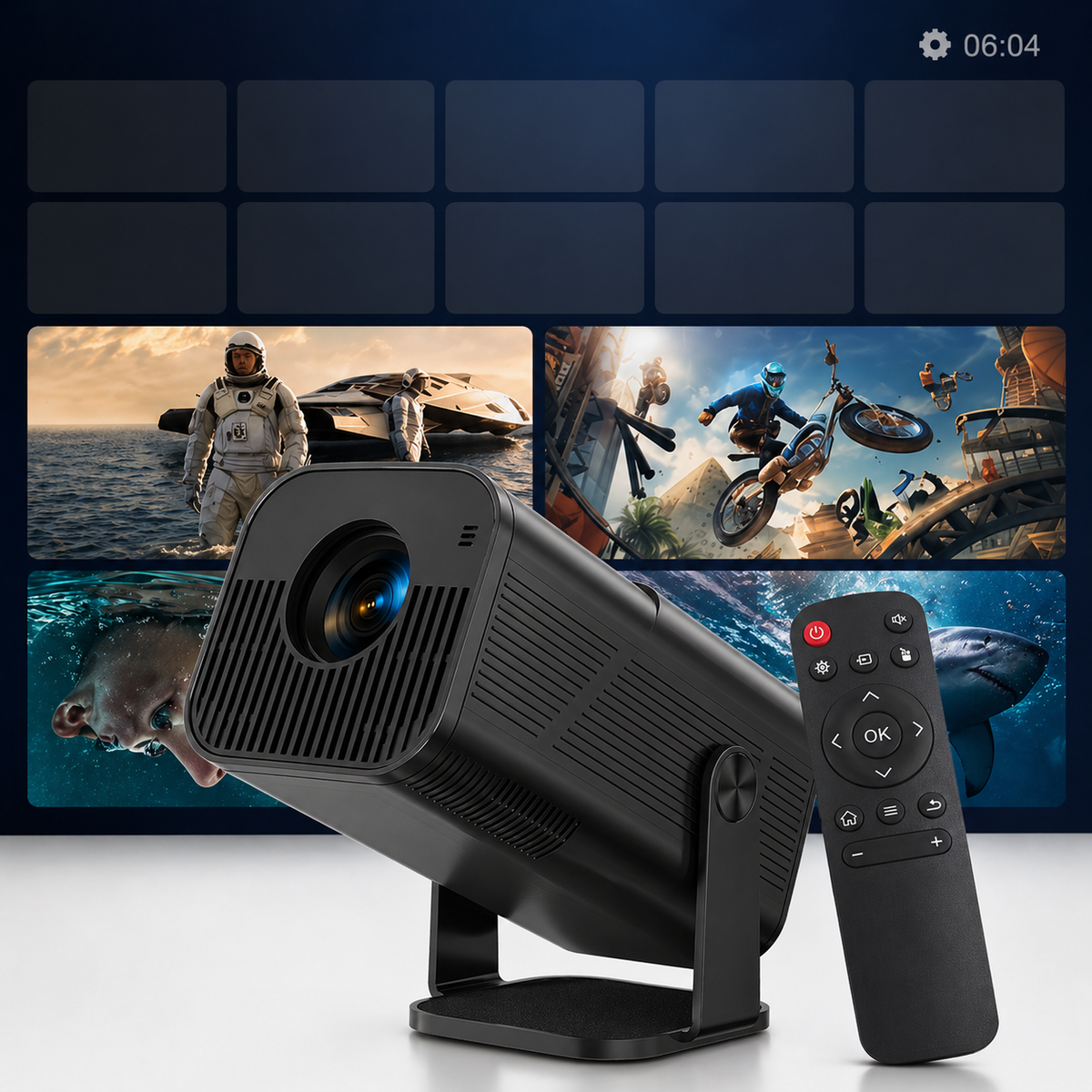 Mini Projector Home Theater Portable LED Video Projector