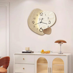 Nordic Abstract Wall Clock Decorative with Silent Quartz