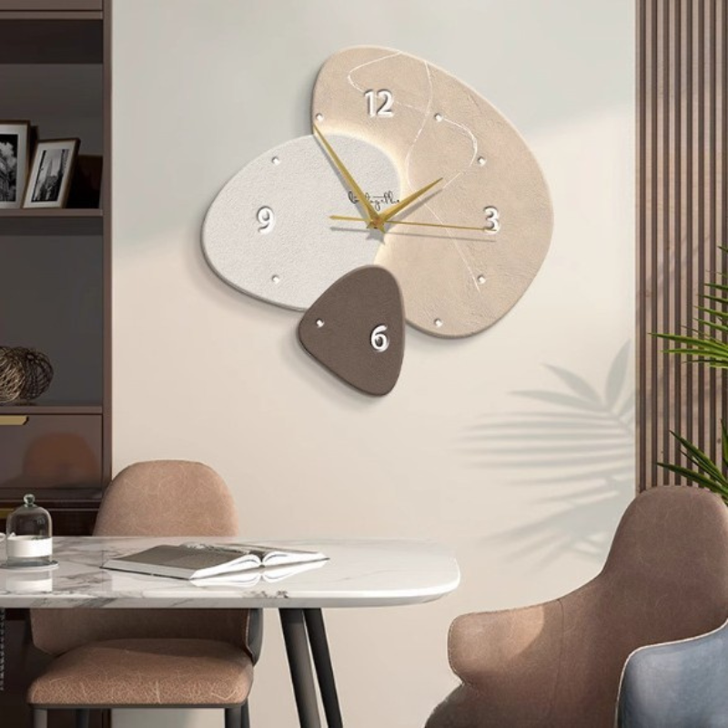 Nordic Abstract Wall Clock Decorative with Silent Quartz