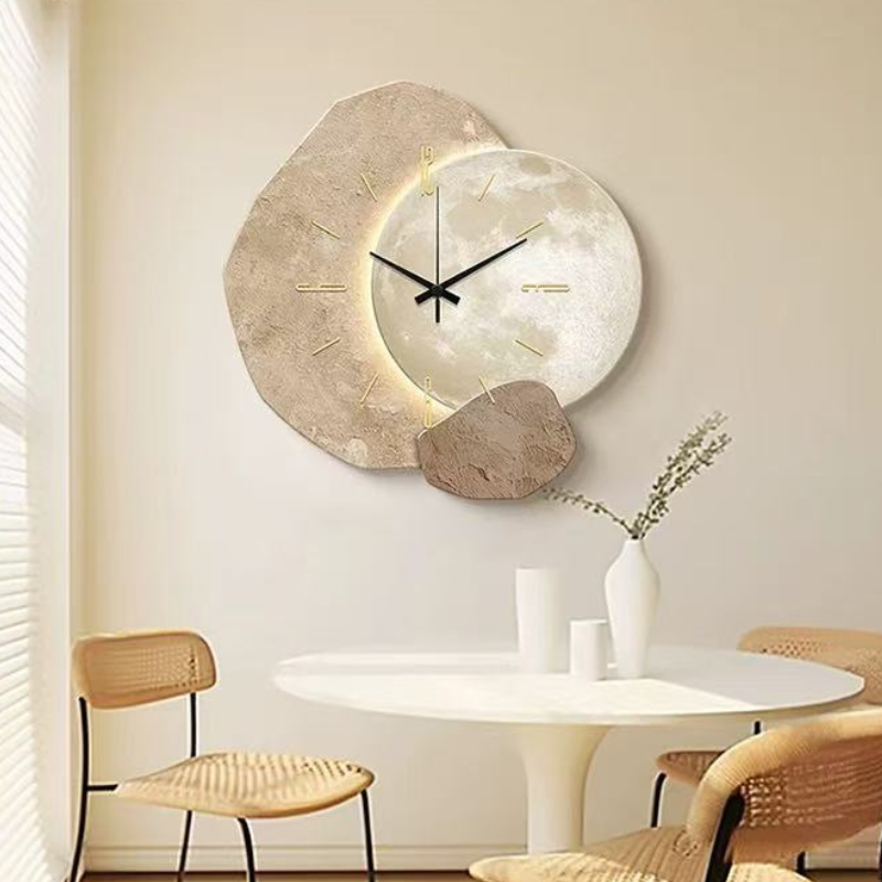 Nordic Abstract Wall Clock Decorative with Silent Quartz