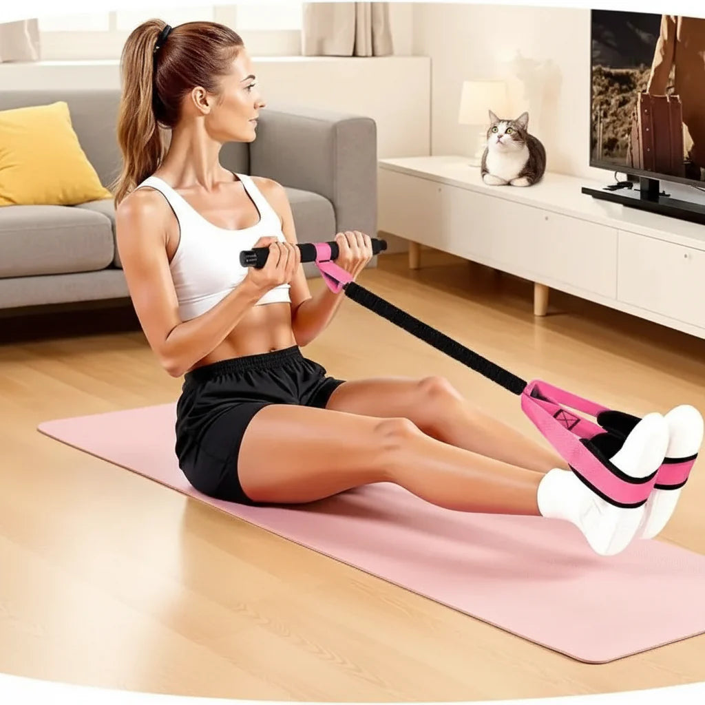 Pedal Resistance Band Trainer Non Slip Fitness Exercise Band