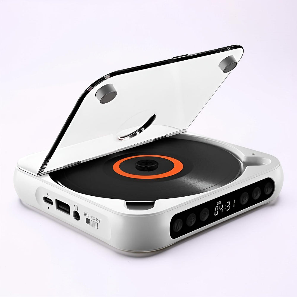 Portable Bluetooth CD Player Rechargeable HiFi Music Player