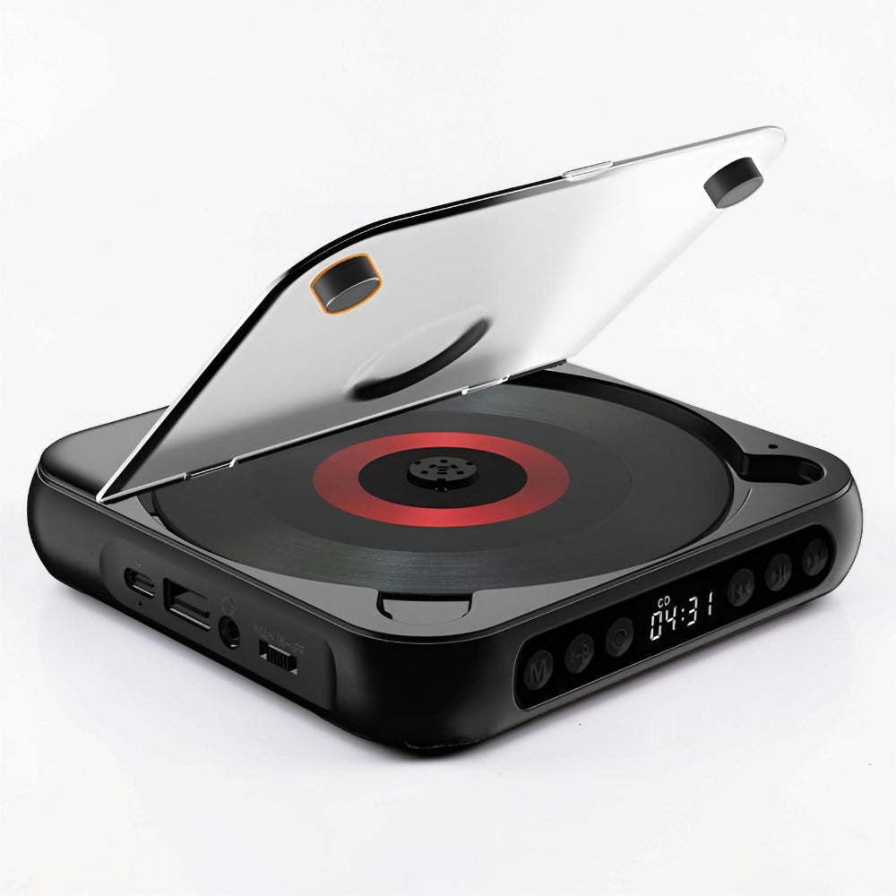 Portable Bluetooth CD Player Rechargeable HiFi Music Player