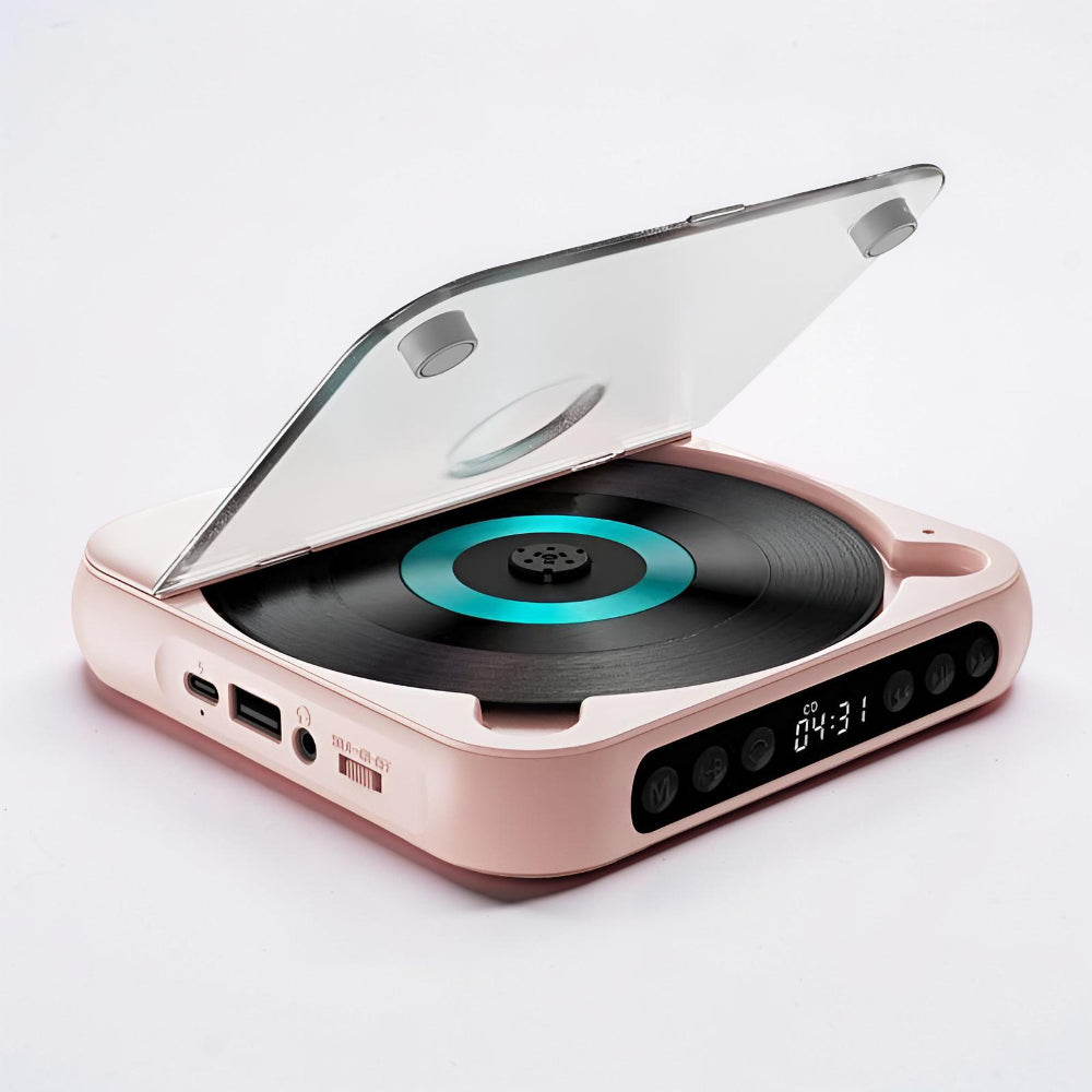 Portable Bluetooth CD Player Rechargeable HiFi Music Player