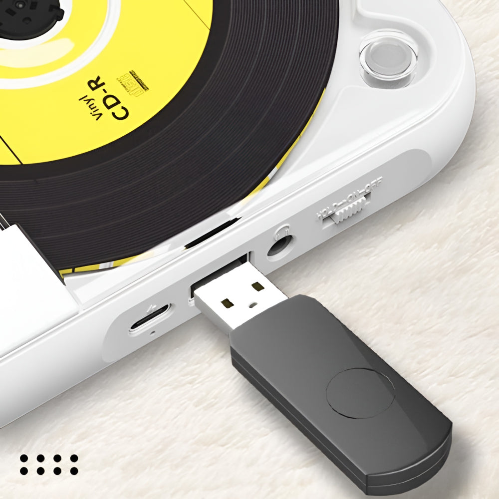 Portable Bluetooth CD Player Rechargeable HiFi Music Player