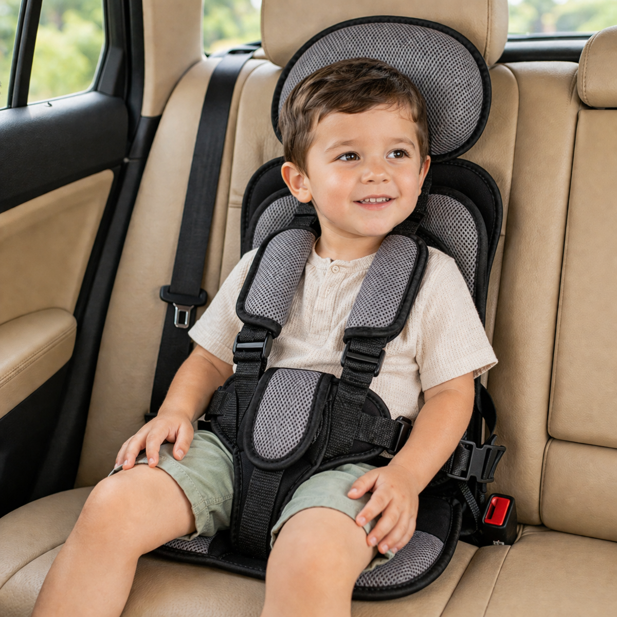 Portable Booster Car Seat for Baby and Child Travel