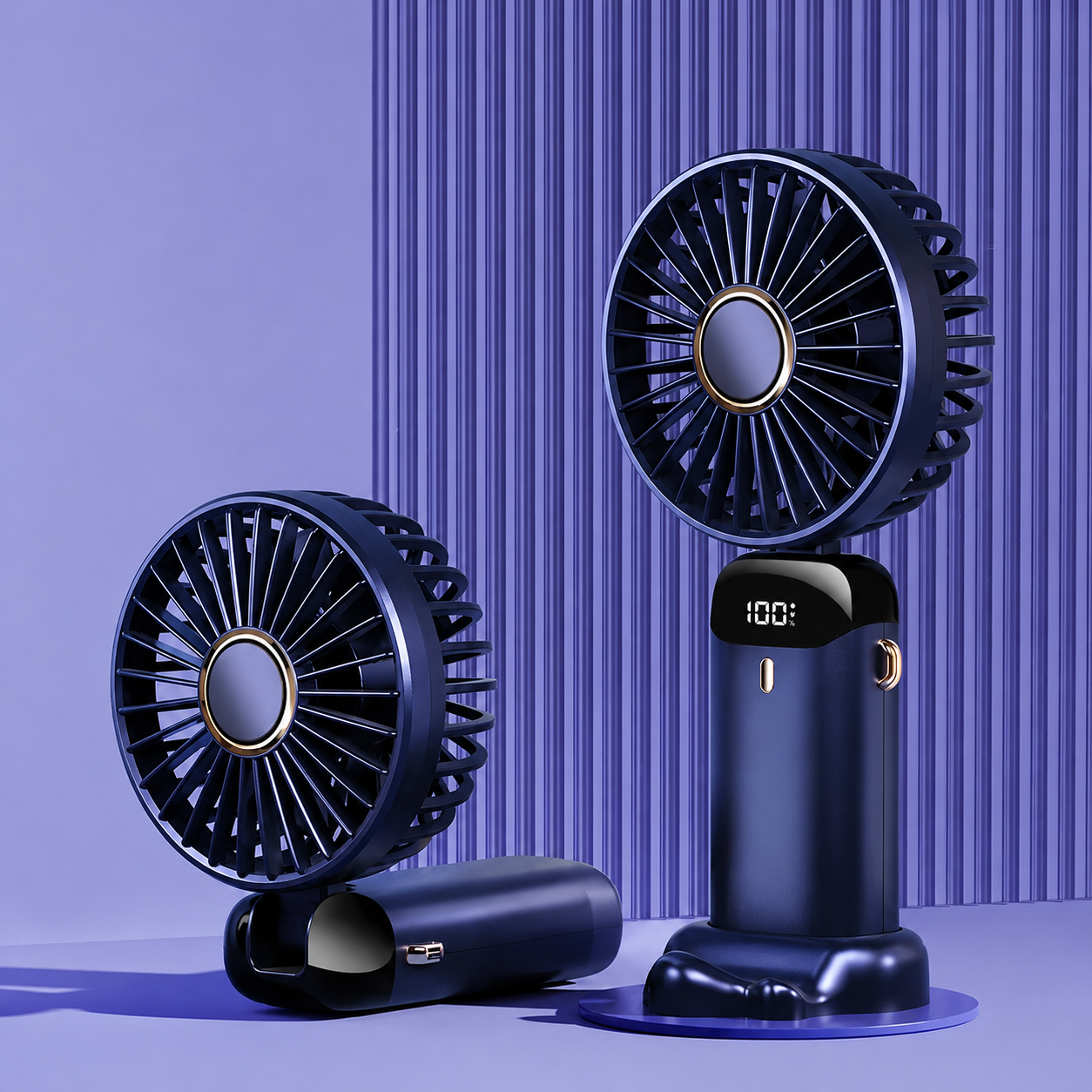 Portable Handheld USB Rechargeable Table Fan